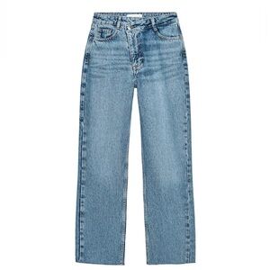 Zara high waisted cross over jean